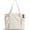 Beige, variant on Crush Tote Bag for Women, 20L Puffer Work Tote with Zipper, Travel Essentials Quilted Nurse Hospital Bag