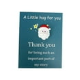 thumbnail image 1 of Christmas Resin Pocket Hug Greeting Cards Festive Thank You Cards For Holiday, 1 of 3