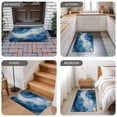 thumbnail image 6 of Blue Marble Door Mat&nbsp;Indoor Outdoor Entrance, Non Slip Small Rug for Kitchen Bathroom Entryway Rug, Modern Abstract Ink Painting Washable Doormat Floor Mat for Office Home Decor 18x30 Inch, 6 of 8