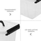 thumbnail image 4 of Caja de almacenamiento compacta y pequeña con tapa de plástico, ideal para organizar artículos de papelería, cosméticos y joyas, ideal para cajones de escritorio y tocador, 4 of 7