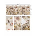 thumbnail image 5 of Fall Mushroom Kitchen Curtain Valances for Windows Farmhouse Short Curtains, Watercolor Maple Leaf Farmhouse Rod Pocket Valance Curtain for Bedroom Cafe Living Room 56"x16", 5 of 8