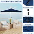 thumbnail image 6 of Gymax Outdoor Patio Umbrella Modern Table Umbrella w/8 Heavy Duty Ribs Sun-proof Navy, 6 of 10