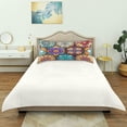 thumbnail image 4 of Coolnut Colorful Oriental Textile Tile Satin Pillowcase for Hair and Skin Silk Pillowcase, Queen Size(20x30 inches) - Slip Satin Pillow Covers with Envelope Closure（751） Home Decor Gifts, 4 of 7