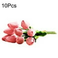 thumbnail image 2 of Trayknick 2 Pack 1 Bouquet Artificial Tulip Home Garden Wedding Flower Arrangement Desktop Decor, 2 of 8