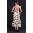 thumbnail image 3 of Bimba Oiseau Causal Long Dos Nu Licou Robe Femmes Imprimé BeachDress-XX-Large, 3 of 6