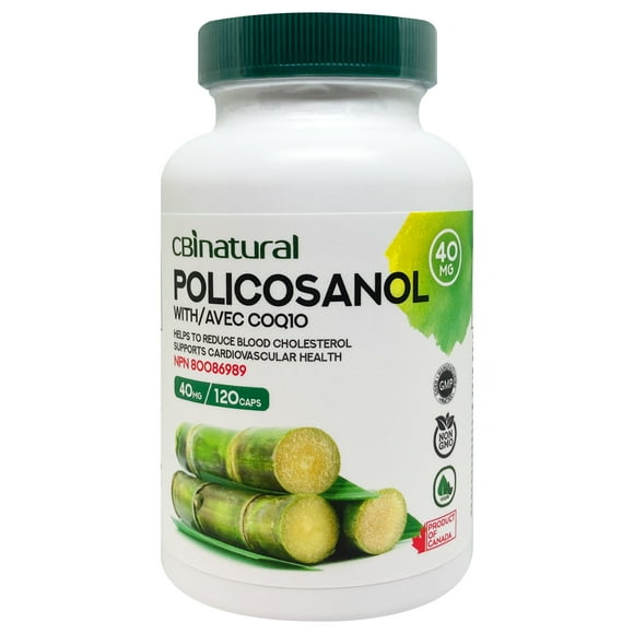 Policosanol 40mg with CoQ10 30mg 120 Capsules