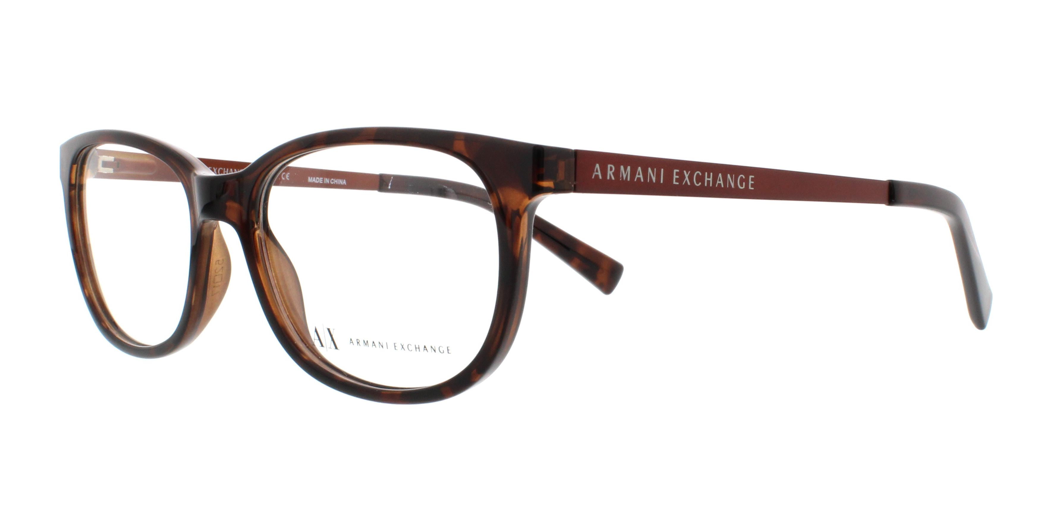 ARMANI EXCHANGE Eyeglasses AX3005 8037 Tortoise 52MM - Walmart.com