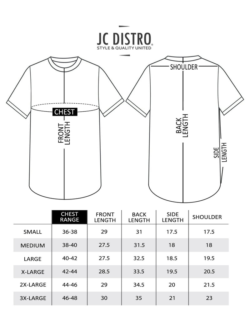 JC DISTRO Men's Hipster Cotton Longline Drop-Cut Scallop-Tail