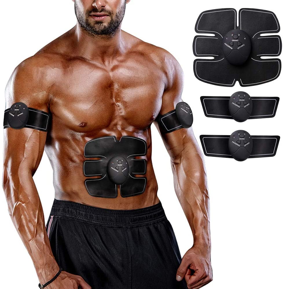 WIRELESS PORTABLE AB STIMULATOR MUSCLE TONER TO-GO GYM DEVICE FITNESS EQUIPMENT 