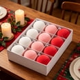 thumbnail image 5 of Shatterproof Christmas Ornaments, 12 Pack Painted Christmas Ball Set Tree Pendant Decoration Ornaments, 5 of 7