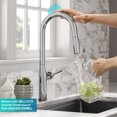 thumbnail image 5 of Kraus OlettoTall Modern Single-HandleTouch Kitchen Sink Faucet with Pull Down Sprayer in Chrome, 5 of 18