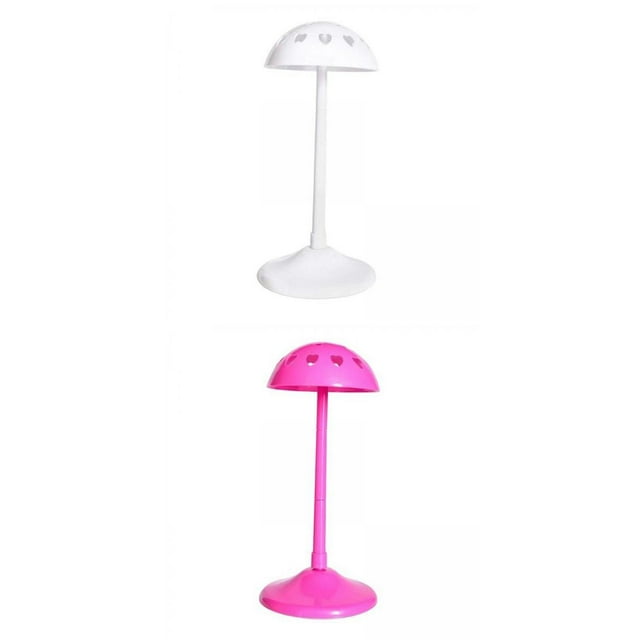 Soporte De Exhibición De Sombrero De PP De 2 Piezas De Altura Ajustable Para Peluquero