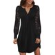thumbnail image 1 of Vestido boho con hombros descubiertos para mujer: cuello en V, manga corta, estampado floral, cintura elástica, poliéster, vestido midi playero, 1 of 5