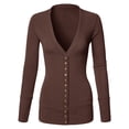 thumbnail image 2 of Cardigans for Women Long Sleeve Cardigan Knit Snap Button Sweater Regular & Plus, 2 of 2