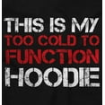 thumbnail image 2 of Too Cold Cute Winter Cuddle Unisex Plus Fleece Graphic Hoodie Brisco Brands 2X, 2 of 5
