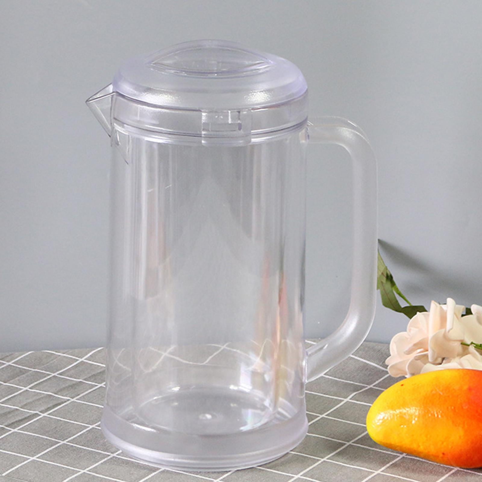 Fiocias Water Jug Fridge Jug Pitcher with Handle Shatterproof Drink Dispenser Teapot for Clear