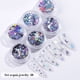 thumbnail image 1 of Polvo para uñas, decoración de uñas, lentejuelas, uñas doradas y brillantes, juego de parches en forma de corazón, laca de uñas, 1 of 2