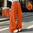 thumbnail image 2 of Hurxie Womens Wide Leg Sweatpants High Waisted Baggy Teen Girl Pants Fall Fashion Winter Clothes Lounge Travel Joggers With Pockets, 2 of 7