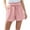 Pink-04, variant on REALiKUN Women Casual Shorts Ruffle Bowknot Tie Waist Summer Shorts with Pockets