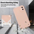 thumbnail image 4 of Compatible with iPhone 11 Case,Ultra Slim Case Liquid Silicone Cover for iPhone 11 (6.1 inch), with Full Body Protection Anti-Scratch Shockproof Bumper, Orange Pink, 4 of 5