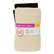 Wonder Nation Baby and Toddler Girls Tights, 2-Pack