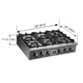 thumbnail image 3 of FORNO SPEZIA ALTA QUALITA 36" PRO-STYLE GAS RANGETOP, 3 of 6