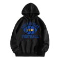 thumbnail image 1 of WEAIXIMIUNG Sweat-Shirt Surdimensionné pour Femmes Plus 3TG Sweat à Capuche Décontracté Col Rond Imprimé Lettre Football de Ville, 1 of 3