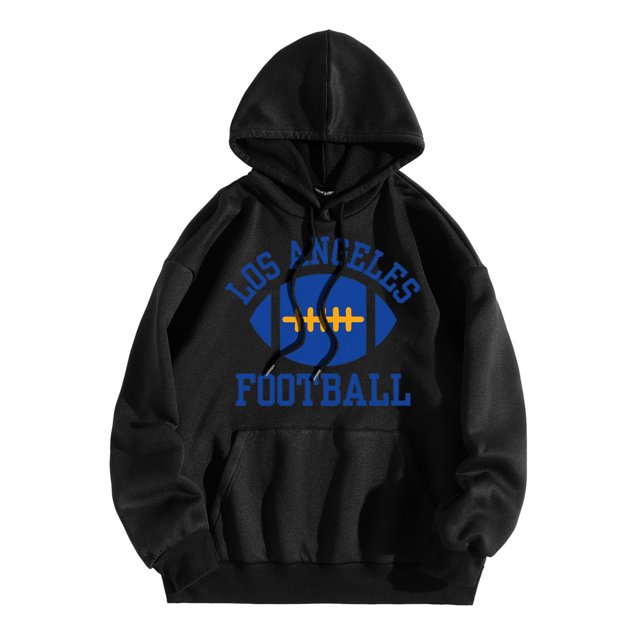 WEAIXIMIUNG Sweat-Shirt Surdimensionné pour Femmes Plus 3TG Sweat à Capuche Décontracté Col Rond Imprimé Lettre Football de Ville
