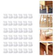 thumbnail image 1 of nipocaio Housse de Chaise de Table Ronde en Silicone 36pcs (Blanc), 1 of 4