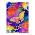 thumbnail image 1 of Toland Home Garden Gilded Butterfly 28 x 40 Inch Decorative Spring Gold Flowers Floral House Flag, 1 of 1