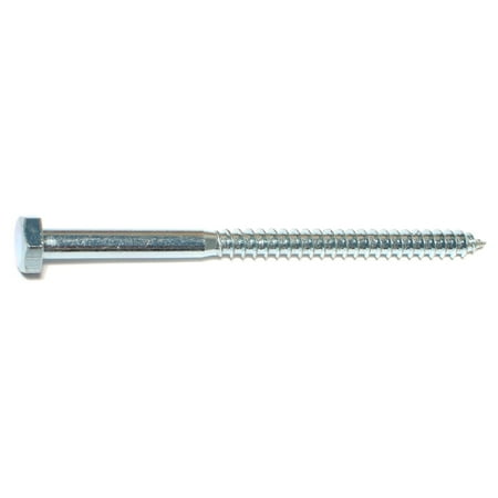 

1/4 x 4 Zinc Plated Grade 2 / A307 Steel Hex Head Lag Screws