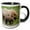 Black/White, variant on 3drose, Alaska, Lake Clark National Park, Grizzly Bears - Us02 Bth0014 - Brenda Tharp, 11oz Mug