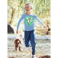 thumbnail image 2 of Zebra Face With Leaves Long Sleeve Toddler -Image by Shutterstock,  4 Toddler, 2 of 4
