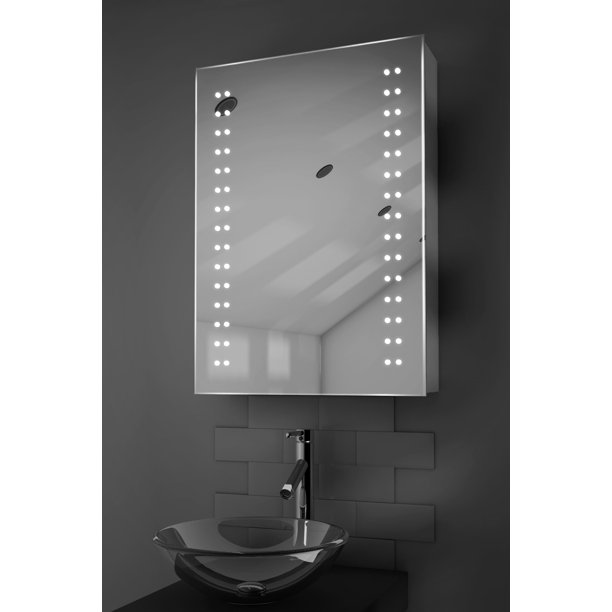 Bluetooth Audio Bathroom Mirror With Demister, Shaver & Sensor
