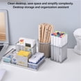 thumbnail image 6 of Kafsov Creative Multifunctional Mesh Pen Holder for Desk Organization, Space-Saving Metal Stationery Storage, Sturdy and Slip-Resistant Design Green, 6 of 8