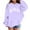 Purple, variant on Toddler Girls Hoodies Sweatshirts Winter Casual Wear Crewneck Letter Print Pullover Kids Clothes Blue Size 4-5T