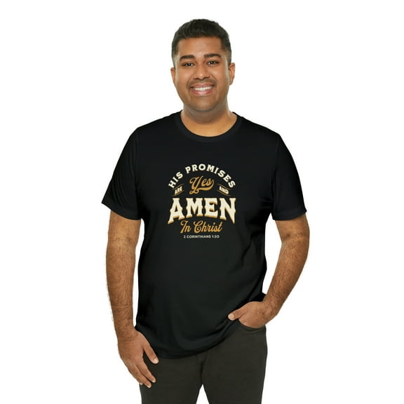 2 Corinthians 1:20 Unisex Short Sleeve Christian Tee