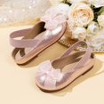thumbnail image 5 of Viluyesy Girls Princess Shoes Closed Toe Sparkle Bow Soft Sole Dress Party Shoes for Kids Pink Size 12 Little Kids, 5 of 9
