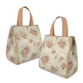 thumbnail image 2 of Pioneer Flower Floral Print Pattern Insulated Lunch Bag for Women & Adults,Large Portable Soft Cooler Lunch Bag,Thermal Food Storage Tote with Pearl Cotton,8.66L,8.75x5.75x9.5 Inch, 2 of 6