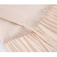 thumbnail image 6 of Chezmoi Collection Sinclair 3-Piece Ruffle Skirt Bedspread Set, Soft Lightweight French Country Chic Farmhouse Crinkle Texture Microfiber Bedding, King, Blush, 6 of 9