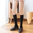 thumbnail image 2 of Loritta 4 Pairs Womens Knee High Socks, Casual Solid Knit Knee Thigh High Stockings, Black and White, 2 of 6