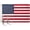 Boat Flag 12x18, variant on American Flag Embroidered Stars 12x18 Inche - Heavy Duty 210d Nylon 2 Brass Grommets USA Boat Flag For Boat,Bike,Car Etc with 2 Boat Flag Pole Kit(Boat Flag 12x18)