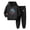 Black, variant on Karoyedx Little Boys Outfits Toddler Boy Clothes Color Blocking Hooded Sweatshirts Pants Set Toddler Boy Fall Winter Outfits Red Size,4-5 Years