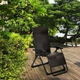 thumbnail image 1 of Gymax Patio Rattan Zero Weighted Lounge Chair Folding Recliner Adjustable W/Headrest, 1 of 10