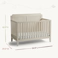 thumbnail image 6 of Little Seeds Little Seeds Sprig 6-in-1 Convertible Crib, Whitewash Natural, 6 of 11