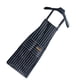 thumbnail image 2 of Delantal de cocina de 2 piezas con 2 bolsillos y babero ajustable para hombre y mujer, con tiras negras, 2 of 12