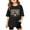 Black, variant on XUELUO Toddler Girls Tops & T-Shirts Summer Letter Print Round Neck Short Sleeve Loose T-shirts Sportwear,Black,3-4 Years