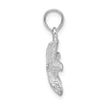 thumbnail image 3 of FJC Finejewelers 925 Sterling Silver Rhodium Plated Polished/Textured Small Starfish Charm 20 x 13 mm, 3 of 6