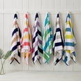 thumbnail image 2 of Great Bay Home Cotton Cabana Stripe 4-Pack Beach Towel  (4 Pack - 30" x 60", Aqua / Green), 2 of 6
