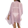 thumbnail image 4 of Women Beach Sun Protection Shirt See-Through Loose Swimsuit Cover Ups Vacation Summer Clothes, 4 of 5